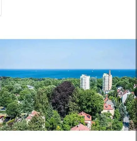 Sopot- Apt. Z Szerokim Widokiem Na Morze I Z Hamakiem Appartamento *