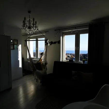 Sopot- Apt. Z Szerokim Widokiem Na Morze I Z Hamakiem Appartamento